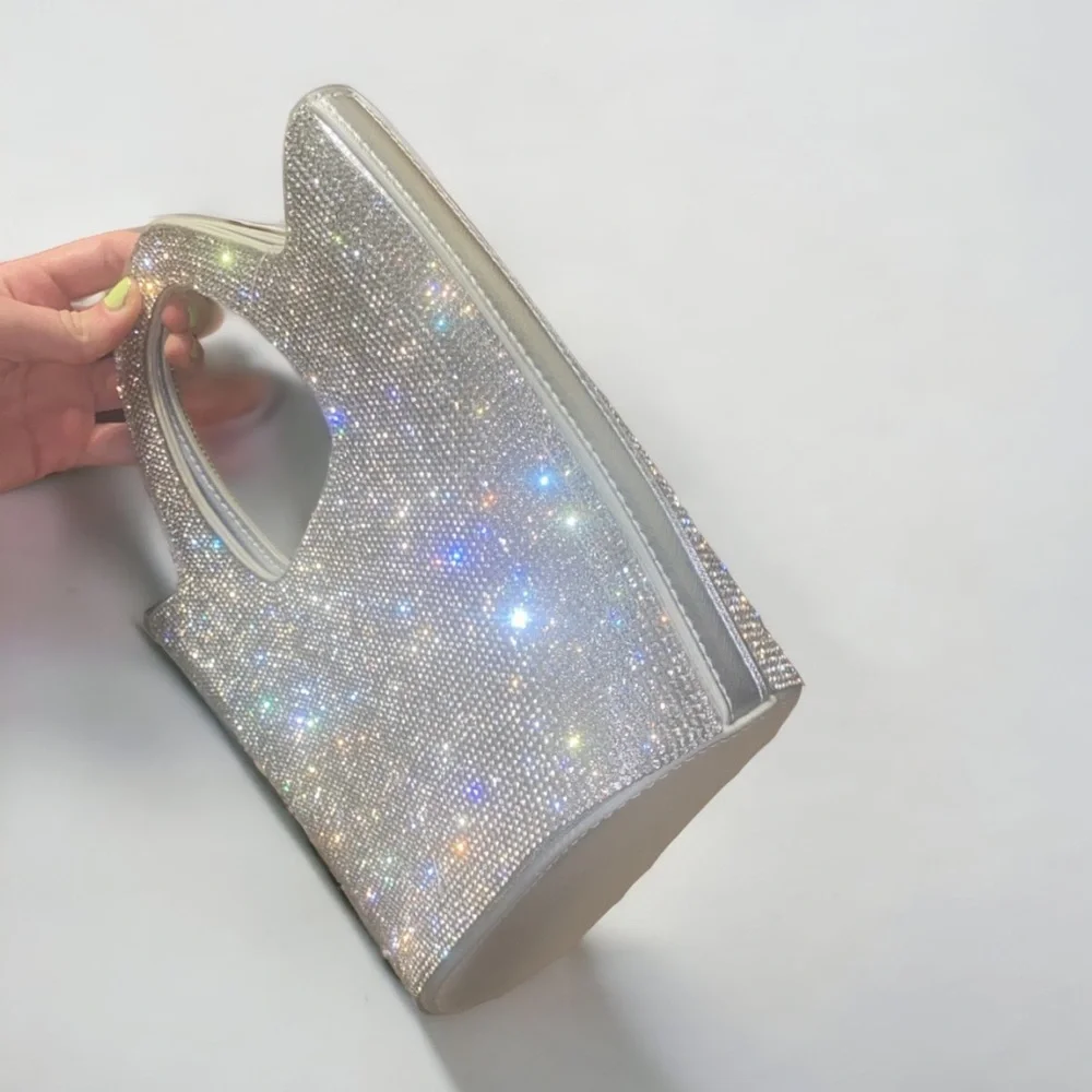 Mini Clutch Structured Rhinestone Bag - Picture 3 of 4